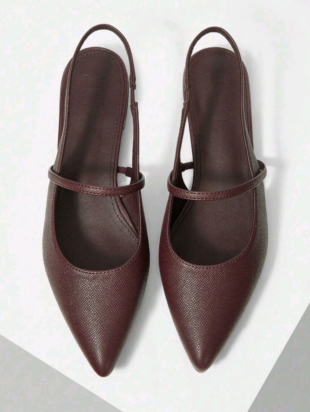 Coffee Brown Pointed Slingback Flats🤎☕